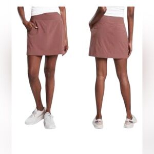 Athleta Soho Skort in Rich Brown/Mauve color